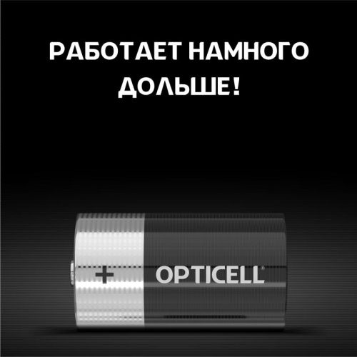 Элемент питания алкалиновый D/LR20 1.5В (блист. 2шт) Basic Opticell 5051005 фото 5