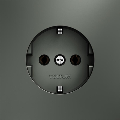 Розетка 1-м СП S70 16А с заземл. механизм титан Voltum VLS040106 фото 3 Розетка 1-м СП S70 16А с заземл. механизм титан Voltum VLS040106 фото 3