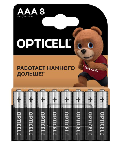Элемент питания алкалиновый AAA/LR03 (блист.8шт) Basic Opticell 5051009/6051009 Элемент питания алкалиновый AAA/LR03 (блист.8шт) Basic Opticell 5051009/6051009