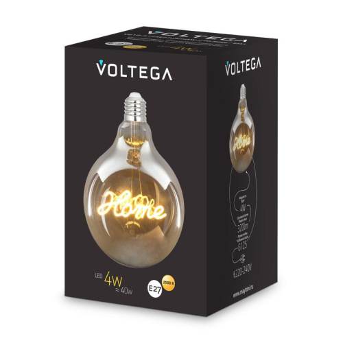 Лампа светодиодная Loft Led G125 4Вт 2500К E27 Voltega 8551 фото 7