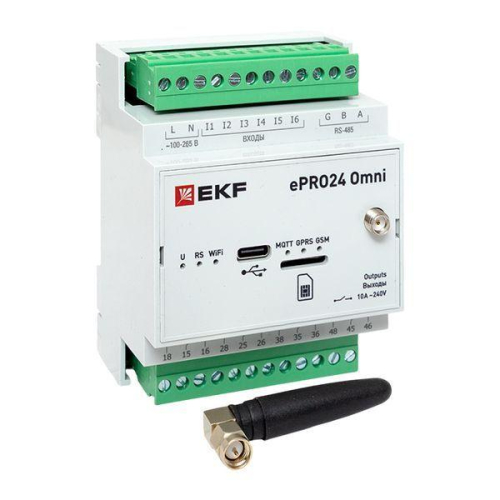 Контроллер удаленного управления 6вх./4вых. Wi-Fi GSM 230 В ePRO24 Omni EKF ePRO24-6-4-WG-OMNI фото 17 Контроллер удаленного управления 6вх./4вых. Wi-Fi GSM 230 В ePRO24 Omni EKF ePRO24-6-4-WG-OMNI фото 17