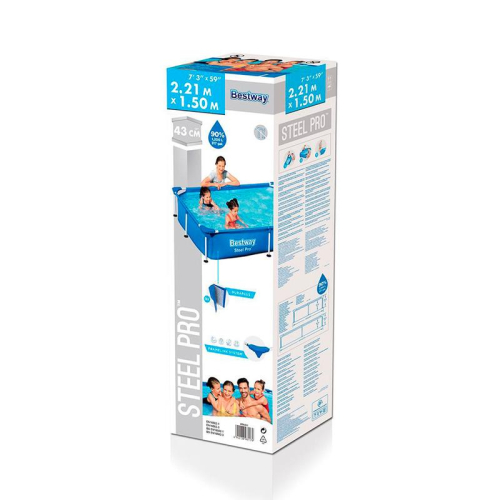 Бассейн каркасный Steel Pro 221х150х43см (56401) Bestway 6942138981179 фото 3