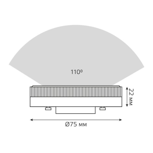 Лампа светодиодная Elementary 15Вт таблетка 4100К нейтр. бел. GX53 1080лм GAUSS 83825 фото 5