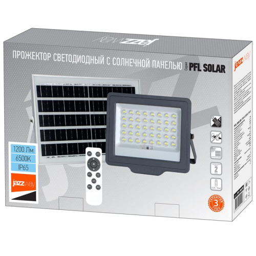 Прожектор светодиодный PFL SOLAR 100 6500К IP65 ДО с солнечн. панелью и пультом в компл. Pro JazzWay 5044418 фото 7
