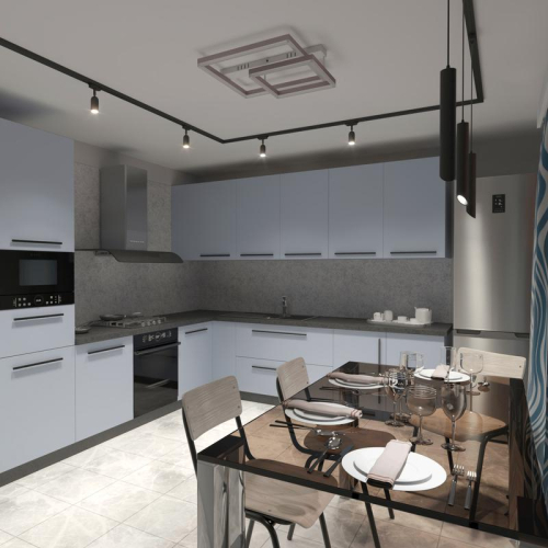 Светильник трековый подвес светодиодный ARTLINE 40х40х300мм 12Вт 960Лм 4000К 230В алюм. 6.4кв.м черн./зол. Ritter 59711 1 фото 12