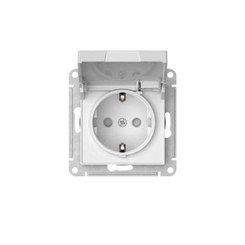 Розетка AtlasDesign 16А IP20 с заземл. защ. шторки с крышкой быстрозажим. клем. механизм бел. SE ATN000146S фото 6