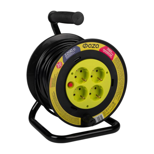 Удлинитель на катушке 4х30м с с заземл. CRG-04-3000 ФАZА 5063808 фото 12