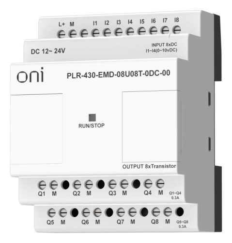 Модуль расширения входов выходов ПЛК 430 4 DI 4 UI (0-10В/DI) 8 TO 24В DC ONI PLR-430-EMD-08U08T-0DC-00 фото 8
