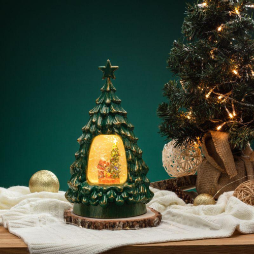 Светильник декоративный "Новогодняя елка" с подсветкой и конфетти питание от USB Neon-Night 501-180 фото 3