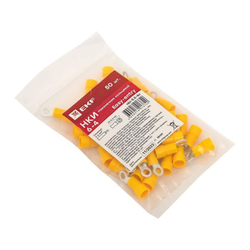 Наконечник кольцевой изол. НКИ 6.0-4 (уп.50шт) EKF nki-5.5-4n фото 7