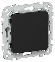 Заглушка СП FLITE ЗГ-ФлЧ с суппортом механизм черн. IEK FI-PL10-K02