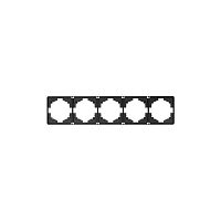 Рамка 5-м ROUND MIELE оникс Kranz KR-78-0755-3