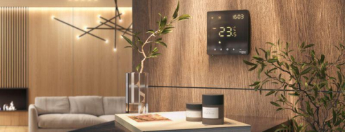 Термостат программируемый ArtGallery 16А с Wi-Fi для электрич. теплого пола моноблочный черн. SE GAL001038 фото 4 Термостат программируемый ArtGallery 16А с Wi-Fi для электрич. теплого пола моноблочный черн. SE GAL001038 фото 4