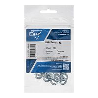 Шайба пружинная М8 DIN 127b оцинк. (уп.25шт) Zitar 103049