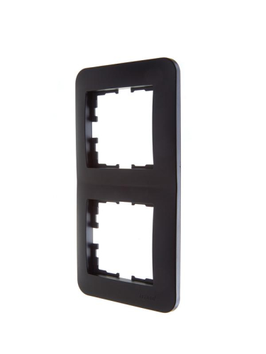 Рамка 2-м ASTI вертикал. черн. бархат LEZARD 7081-4200-152 фото 3