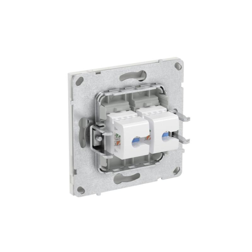 Розетка компьютерная 2-м KANT RJ45 кат.5E без шторки бел. песок DKC 7010664 фото 6 Розетка компьютерная 2-м KANT RJ45 кат.5E без шторки бел. песок DKC 7010664 фото 6