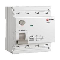 Выключатель дифференциального тока 4п 25А 10мА тип A 6кА ВД-100N электромех. PROxima EKF E1046MA2510