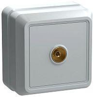 Розетка телевизионная TV 1-м ОП Октава РТВ20-ОБ IP20 бел. GENERICA EAO10-K01-DC