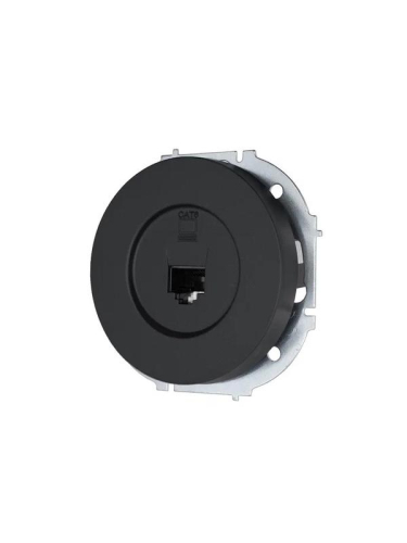 Розетка компьютерная СП OSEN RJ45 кат.6 механизм черн. бархат LEZARD 743-4288-140 фото 2