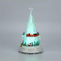 Фигура светодиодная "Новогодний поезд с мелодией" 30.5см RGB на подставке Neon-Night 513-025