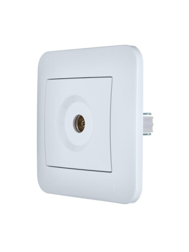 Розетка телевизионная оконечная TV СП ASTI IP20 в сборе бел. LEZARD 7081-0202-130 фото 3