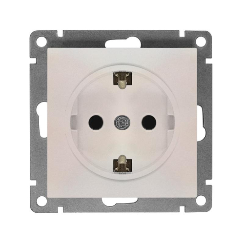 Розетка 1-м СП Афина 16А IP20 с заземл. механизм жемчуж. Universal A0028-OBr Розетка 1-м СП Афина 16А IP20 с заземл. механизм жемчуж. Universal A0028-OBr
