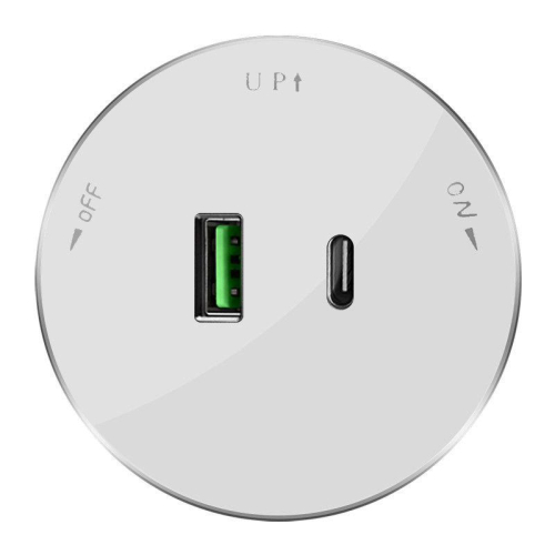 Розетка MultiTrack с 2-мя заряд. устройствами USB тип А+С 18Вт 5В/3А бел. SE MTK13003W фото 3 Розетка MultiTrack с 2-мя заряд. устройствами USB тип А+С 18Вт 5В/3А бел. SE MTK13003W фото 3