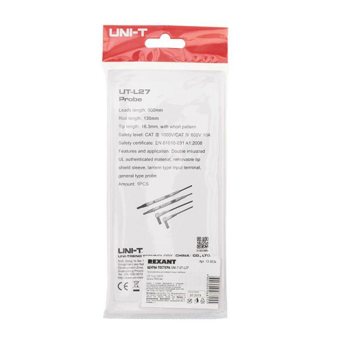 Щупы тестера UT-L27 UNI-T 13-0034 фото 3