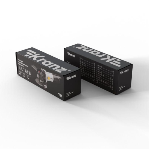 Машина шлифовальная угловая (УШМ болгарка) 125мм 900Вт в кейсе Kranz KR-PT-212 фото 2