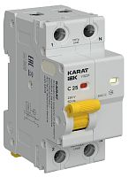 Устройство защиты от дугового пробоя (УЗДП) 1P+N C 25A с авт. выкл. KARAT IEK KA-DP11-1-025-C