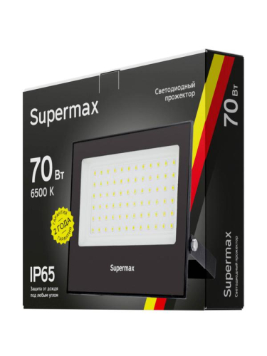 Прожектор светодиодный Supermax SPR 70Вт 6500К 7000лм IP65 КОСМОС S_PR_LED_70 фото 3