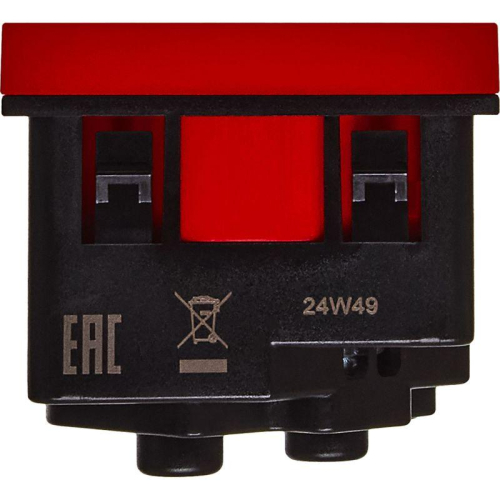 Розетка 2мод. 16А 250В 45град. с заземл. без защ. шторок винт. зажимы красн. ИЭК Leg 4525051 фото 5