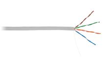 Кабель U/UTP кат.5 4 пары 100МГц ОЖ CCA омедненный алюм. внутр. PVC нг(B) сер. (305м) NETLAN CCA-UU004-5E-PVC-GY