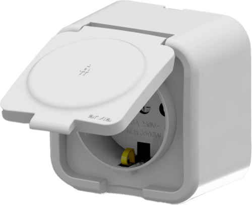 Розетка 1-м СП ARIA 16А IP20 с заземл. с крышкой бел. ARVIA 25 01 1000 218 Розетка 1-м СП ARIA 16А IP20 с заземл. с крышкой бел. ARVIA 25 01 1000 218