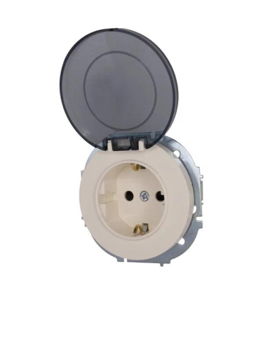 Розетка 1-м СП OSEN с заземл. с крышкой ПБТ механизм сл. кость LEZARD 743-9088-123B фото 2 Розетка 1-м СП OSEN с заземл. с крышкой ПБТ механизм сл. кость LEZARD 743-9088-123B фото 2