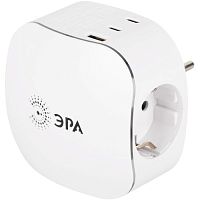 Разветвитель 3-м SP-3e-3USBAC-W + 3 USB A+C с заземл. со шторками 16А бел. Эра Б0069081
