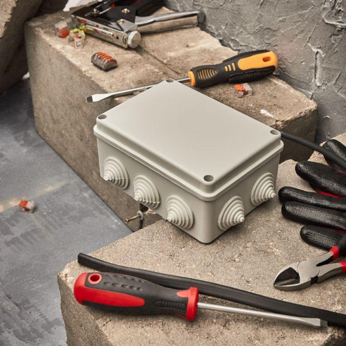 Коробка распаячная ОП 150х110х70мм винт IP55 Rexant 28-3057 фото 2