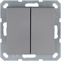 Выключатель 2-кл. 10А IP20 механизм алюм. Jasmart G3023S