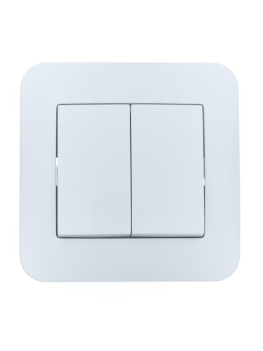 Выключатель 2-кл. 1п СП ASTI 10А IP20 в сборе бел. LEZARD 7081-0202-101 Выключатель 2-кл. 1п СП ASTI 10А IP20 в сборе бел. LEZARD 7081-0202-101