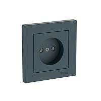Розетка AtlasDesign 16А без заземл. быстрозажим. клем. в сборе изумруд SE ATN000840S