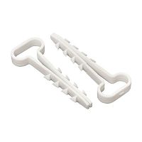 Дюбель-хомут d6х14мм для плоского кабеля белый (уп.100шт) PROxima EKF plc-cd1-6x14w