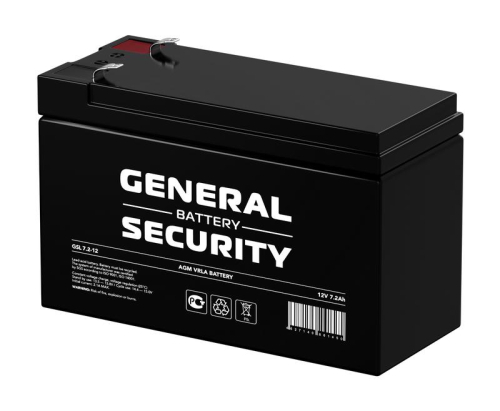 Аккумулятор 12В 7.2А.ч General Security GSL7.2-12F2 Аккумулятор 12В 7.2А.ч General Security GSL7.2-12F2