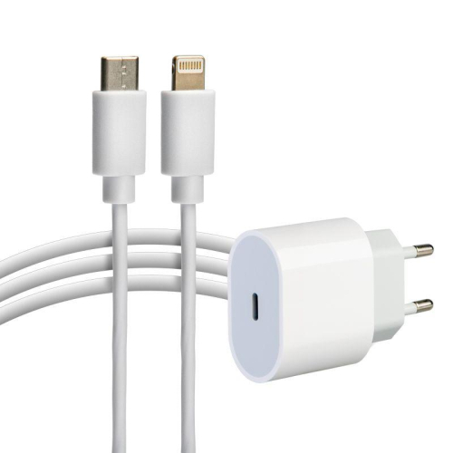 Устройство зарядное сетевое USB-C 20Вт в комплекте с кабелем USB-C - Lightning Rexant 16-0234-4 Устройство зарядное сетевое USB-C 20Вт в комплекте с кабелем USB-C - Lightning Rexant 16-0234-4