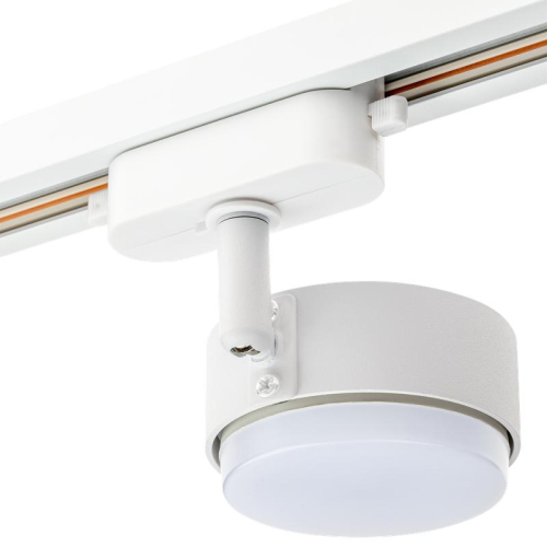 Светильник трековый ARTLINE поворотный шар 82х82х30мм GX53 230В алюм. 4кв.м бел. Ritter 59923 8 фото 7