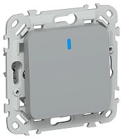 Выключатель 1-кл. СП FLITE ВС11-1-1-ФлС 10А с индикацией механизм сер. IEK FI-V10-1-10-1-K03