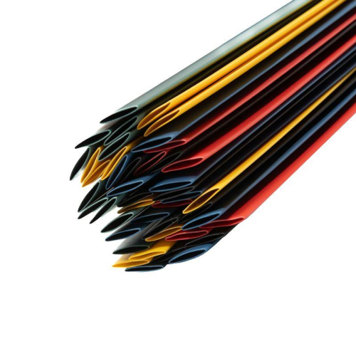 Набор трубок термоусадочных ТУТ нг 8.0/4.0 5 цветов 1м (уп.50шт) Rexant 29-0158 фото 4