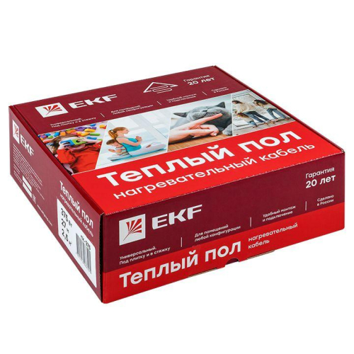 Комплект "Теплый пол" (кабель) 900Вт 64м 6.0кв.м EKF nk-900 фото 5