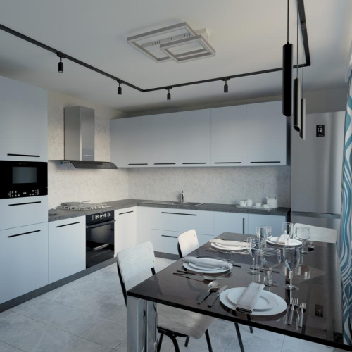 Светильник трековый подвес светодиодный ARTLINE 40х40х300мм 12Вт 960Лм 4000К 230В алюм. 6.4кв.м черн./зол. Ritter 59711 1 фото 4