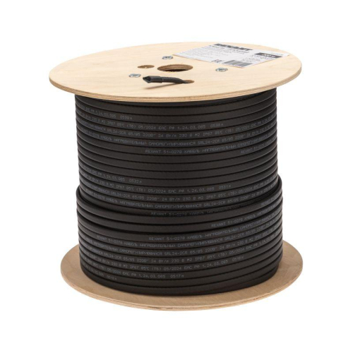 Кабель греющий (нагрев.) саморег. SRL24-2CR экранированный 24Вт/м 0.9кв.мм/70м 200м Rexant 51-0278 фото 2