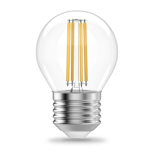 Лампа светодиодная филаментная Filament Elementary 10Вт шар 4100К Е27 670лм GAUSS 52220 фото 2